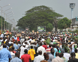March in Ivory Coast
