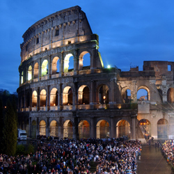 Falling mortar renews worry over Rome's Colosseum
