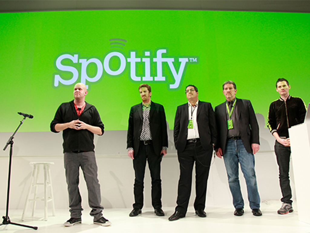 Spotify Founder and CEO Daniel Ek joins other music moguls at an event in 2011: Reports in the news today suggest that the online music streaming service could be headed towards an IPO in the US