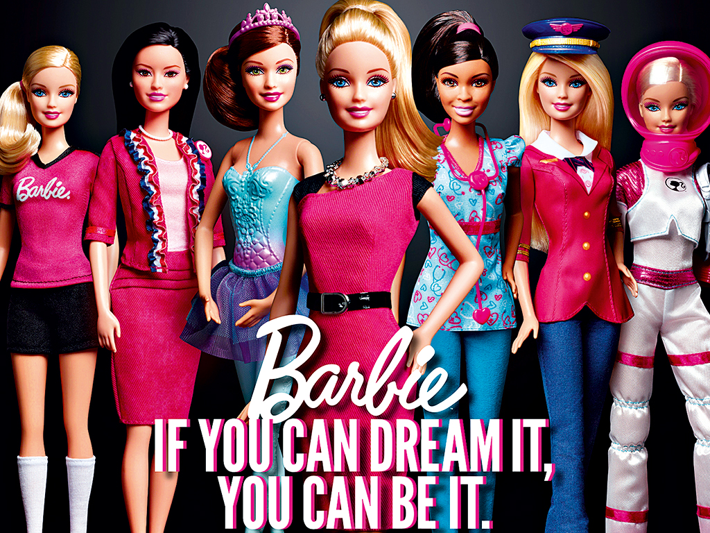 Modern Barbie products attempt to link the character to female agency