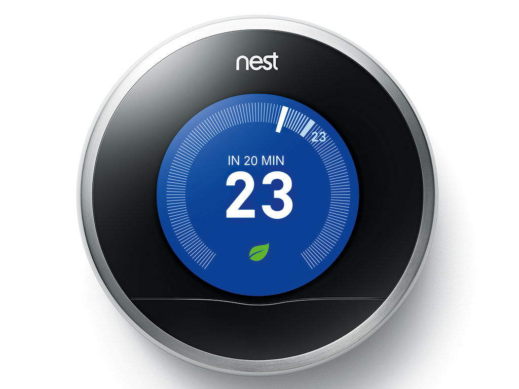 Nest’s Learning Thermostat memorises the user’s patterns and sets the temperature accordingly