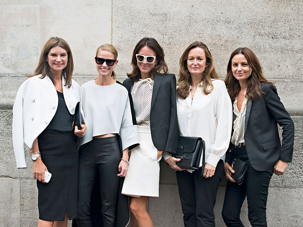 Net-a-Porter founder Natalie Massenet (l) and colleagues. The company has merged with Yoox to form an online luxury goods behemoth