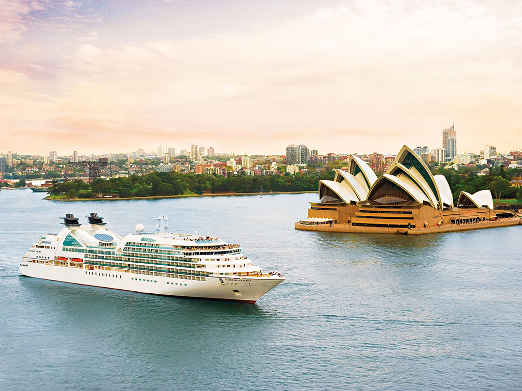 The Carnival Corporation ship Seabourn Odyssey in Sydney Harbor