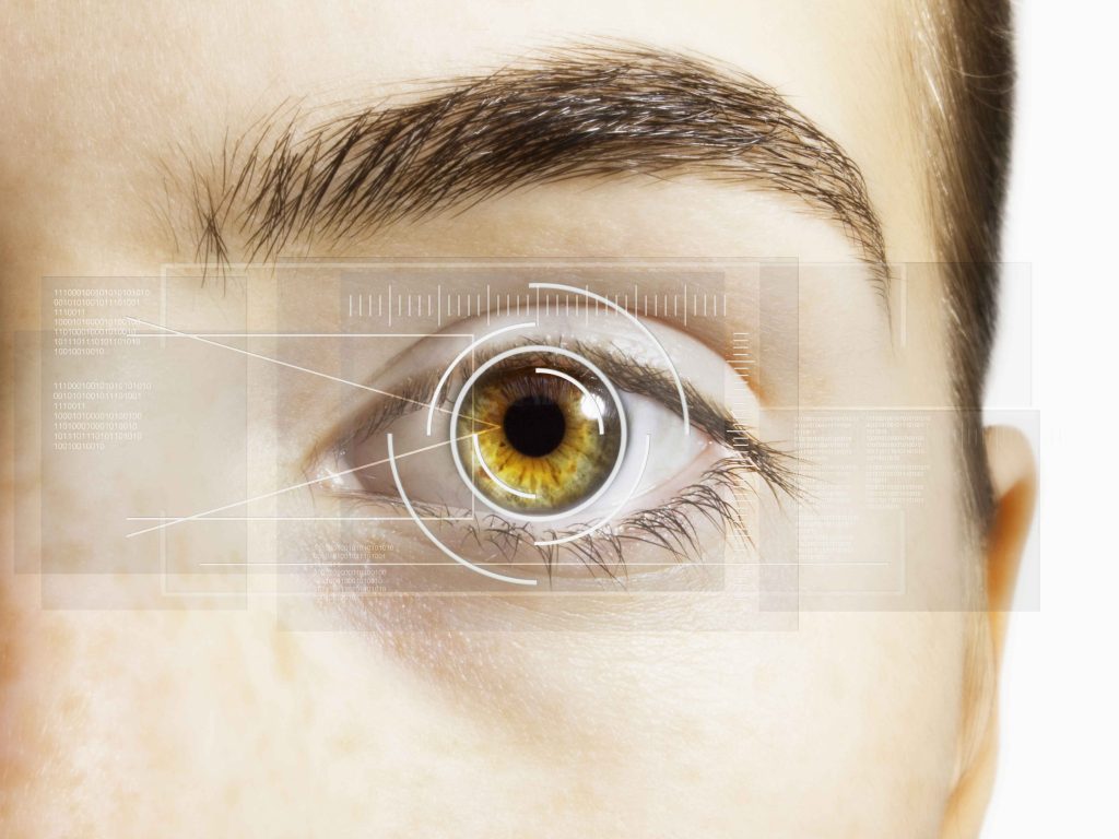 Iris scan biometric security